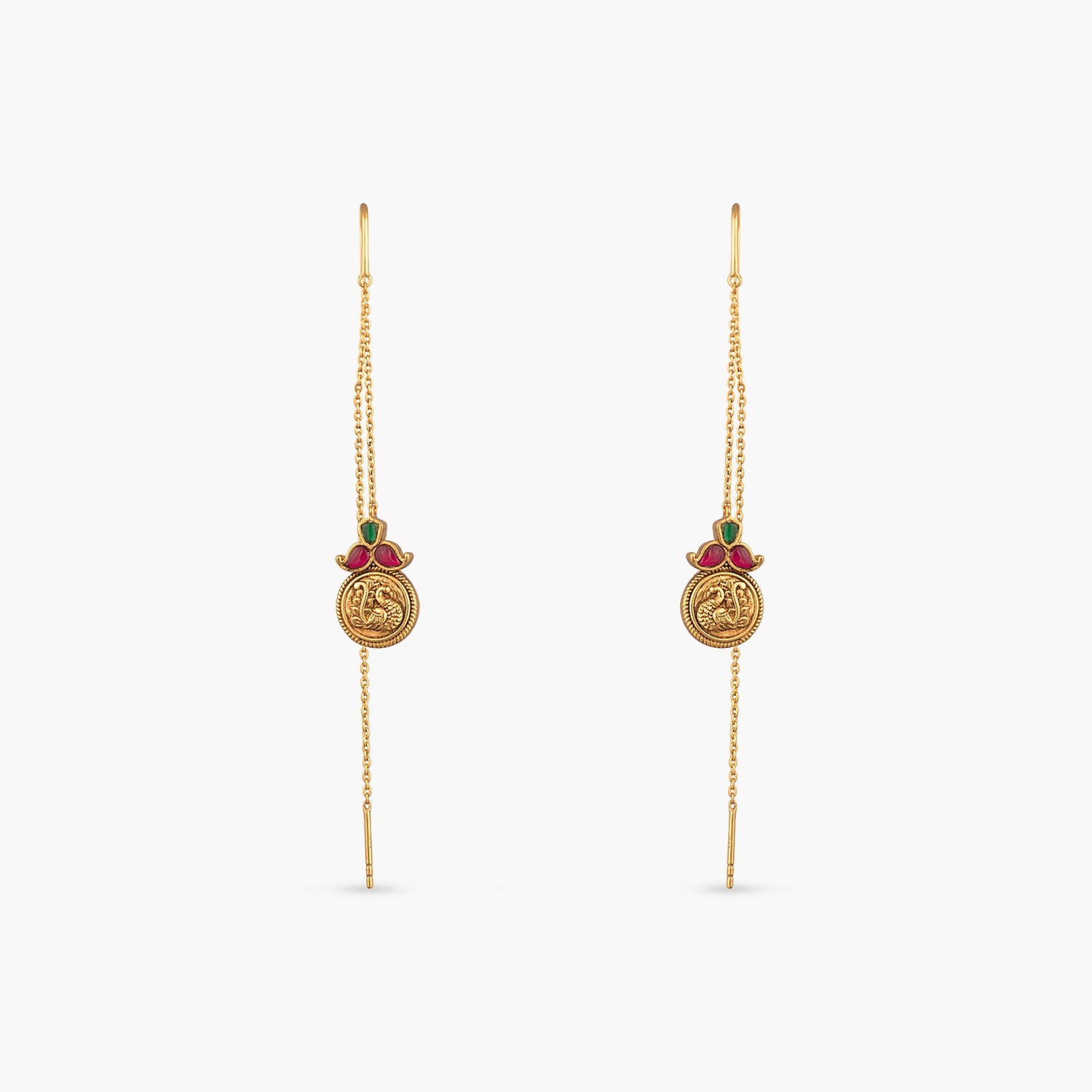 Nyra Silver Threader Earrings