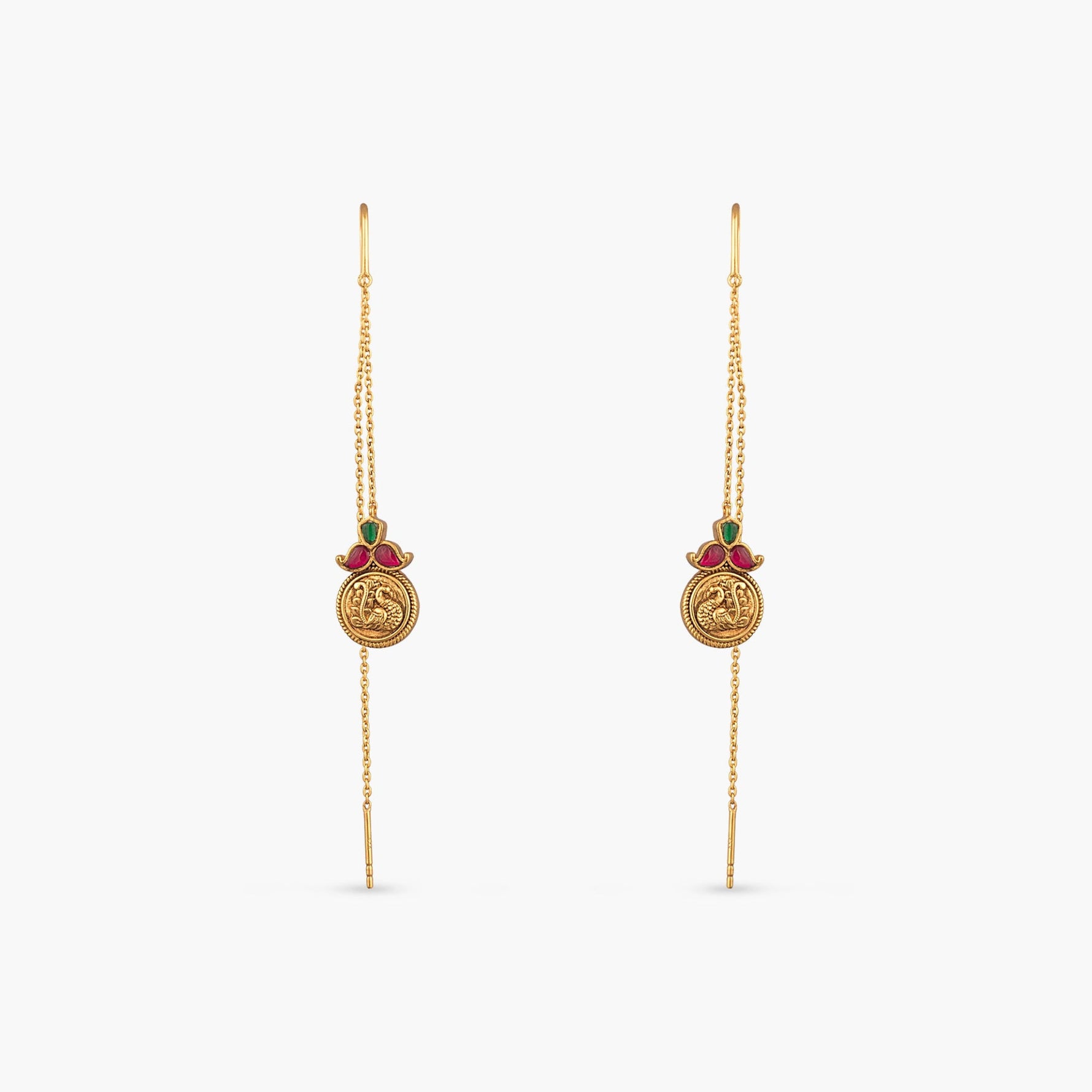 Nyra Silver Threader Earrings