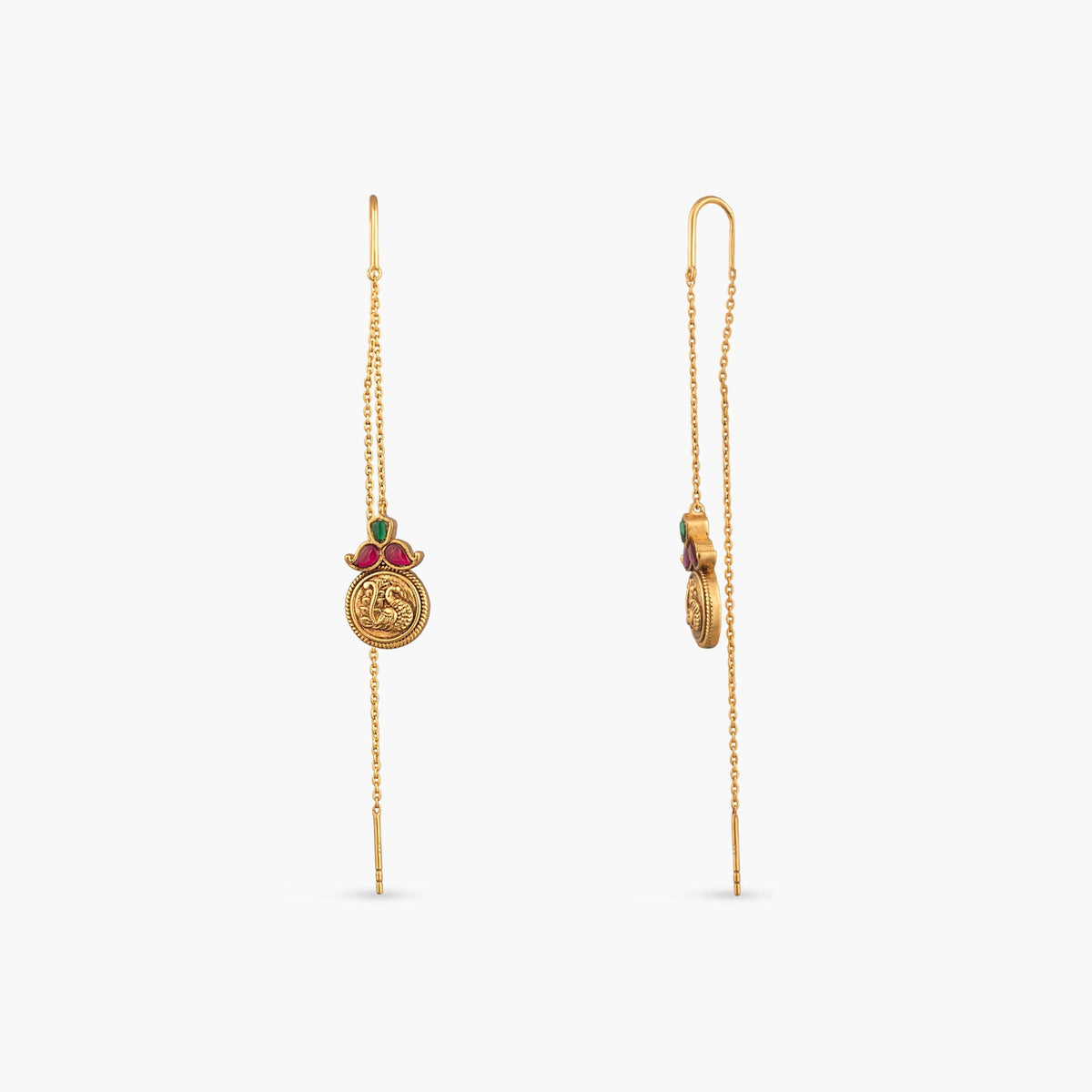 Nyra Silver Threader Earrings