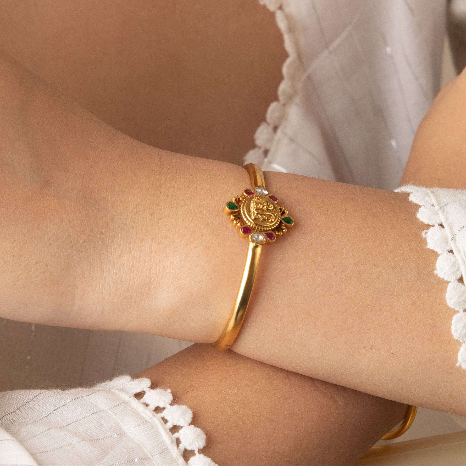 Ishani Coin Silver Bracelet
