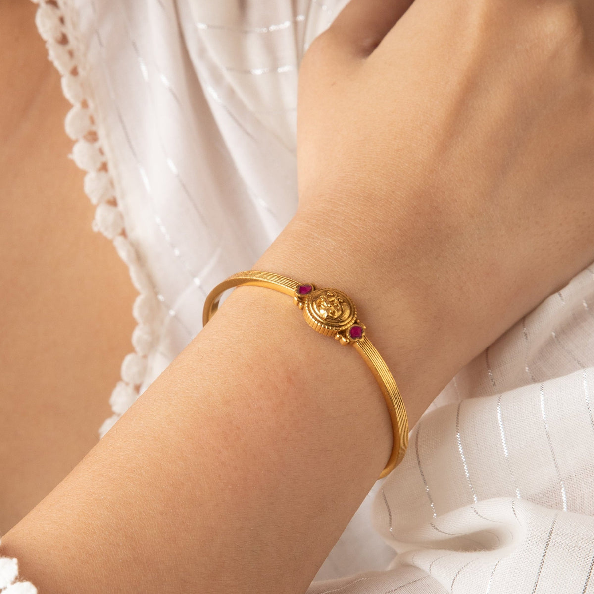 Nisha Coin Silver Bracelet