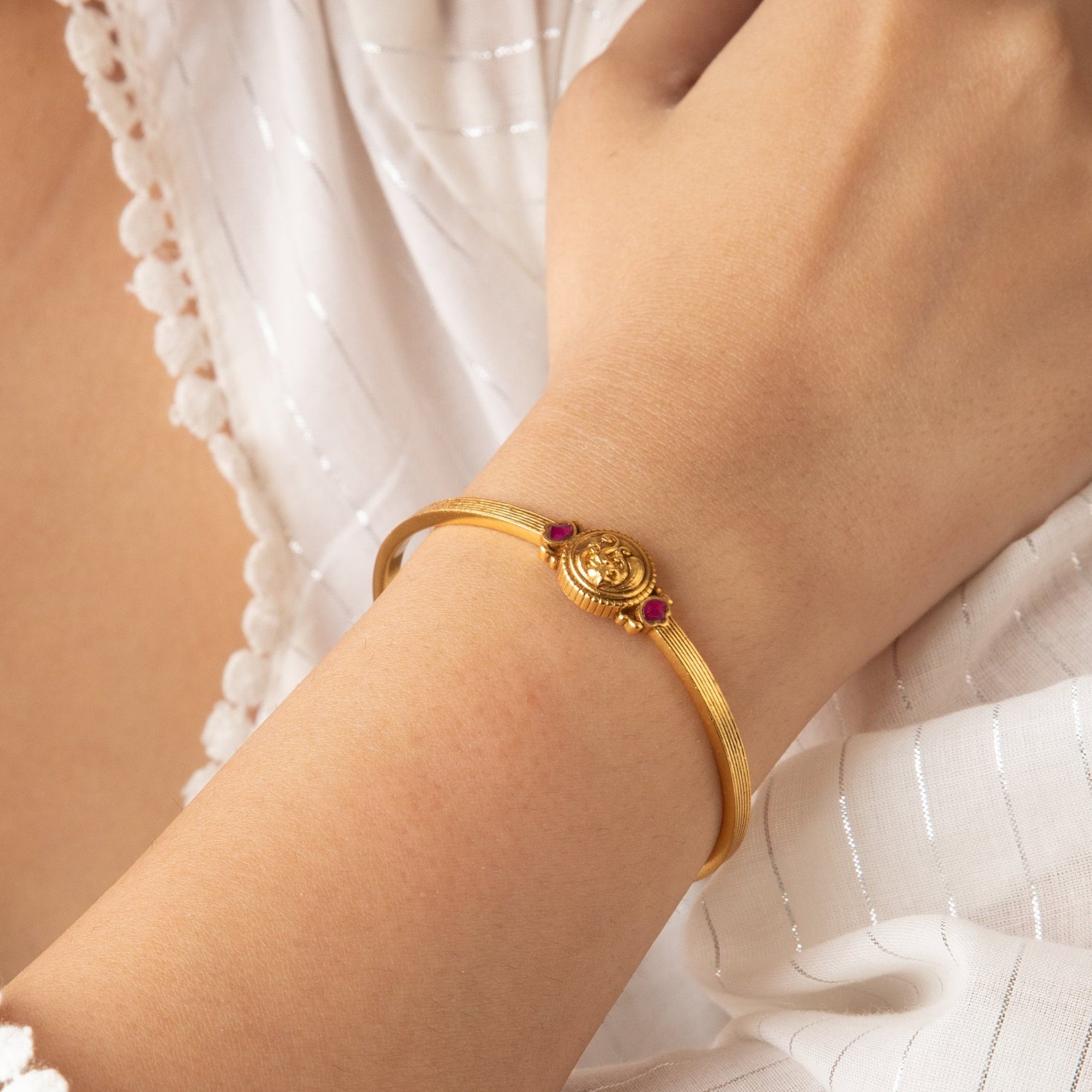 Nisha Coin Silver Bracelet