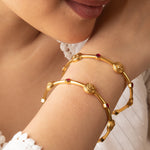 Vaani Coin Silver Bangles