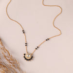 Necklaces Elegant CZ Moissanite Silver Mangalsutra Necklace