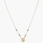 Necklaces Circle of Charm Moissanite Silver Mangalsutra Necklace