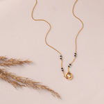Necklaces Circle of Charm Moissanite Silver Mangalsutra Necklace