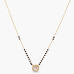 Necklaces Serenity Moissanite Silver Mangalsutra Necklace
