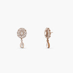 Earrings Halo Glow Moissanite Silver Drop Earrings