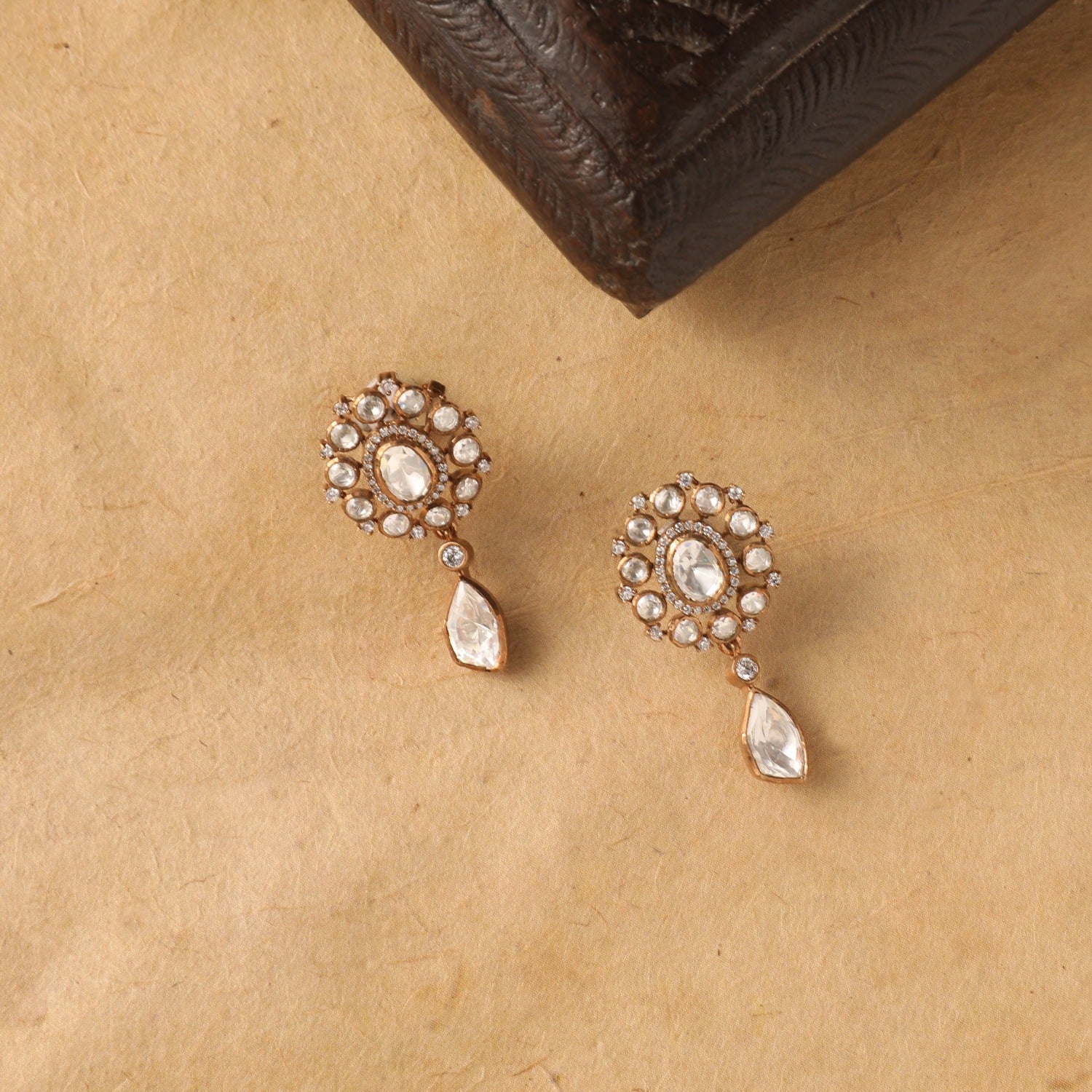 Earrings Halo Glow Moissanite Silver Drop Earrings