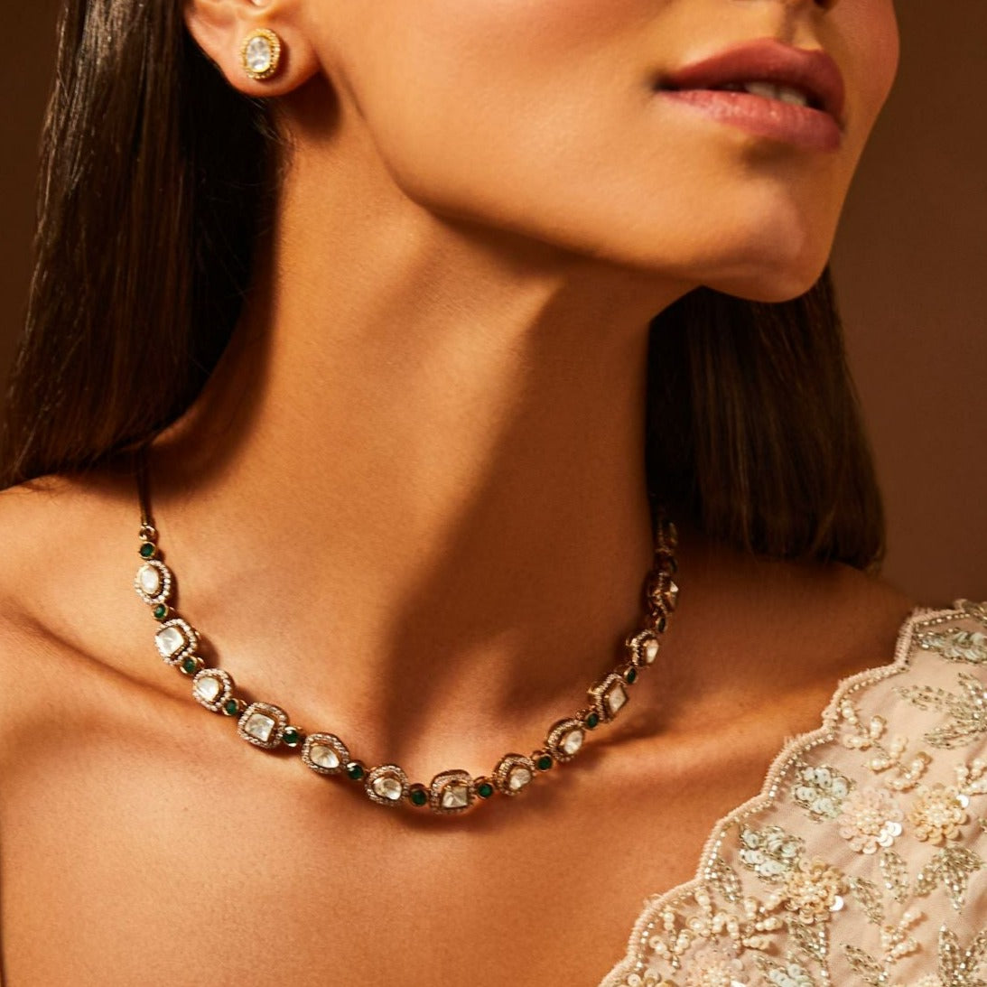 Serenade of Gems Moissanite Silver Necklace