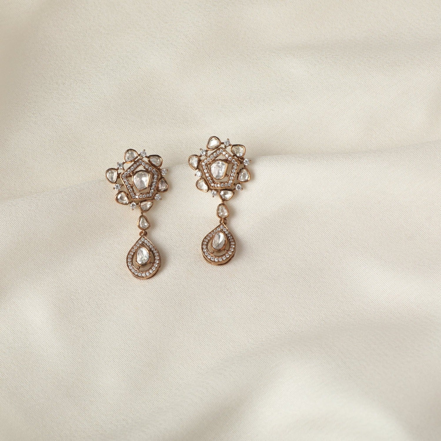 Earrings Moissanite Shine Silver Drop Earrings
