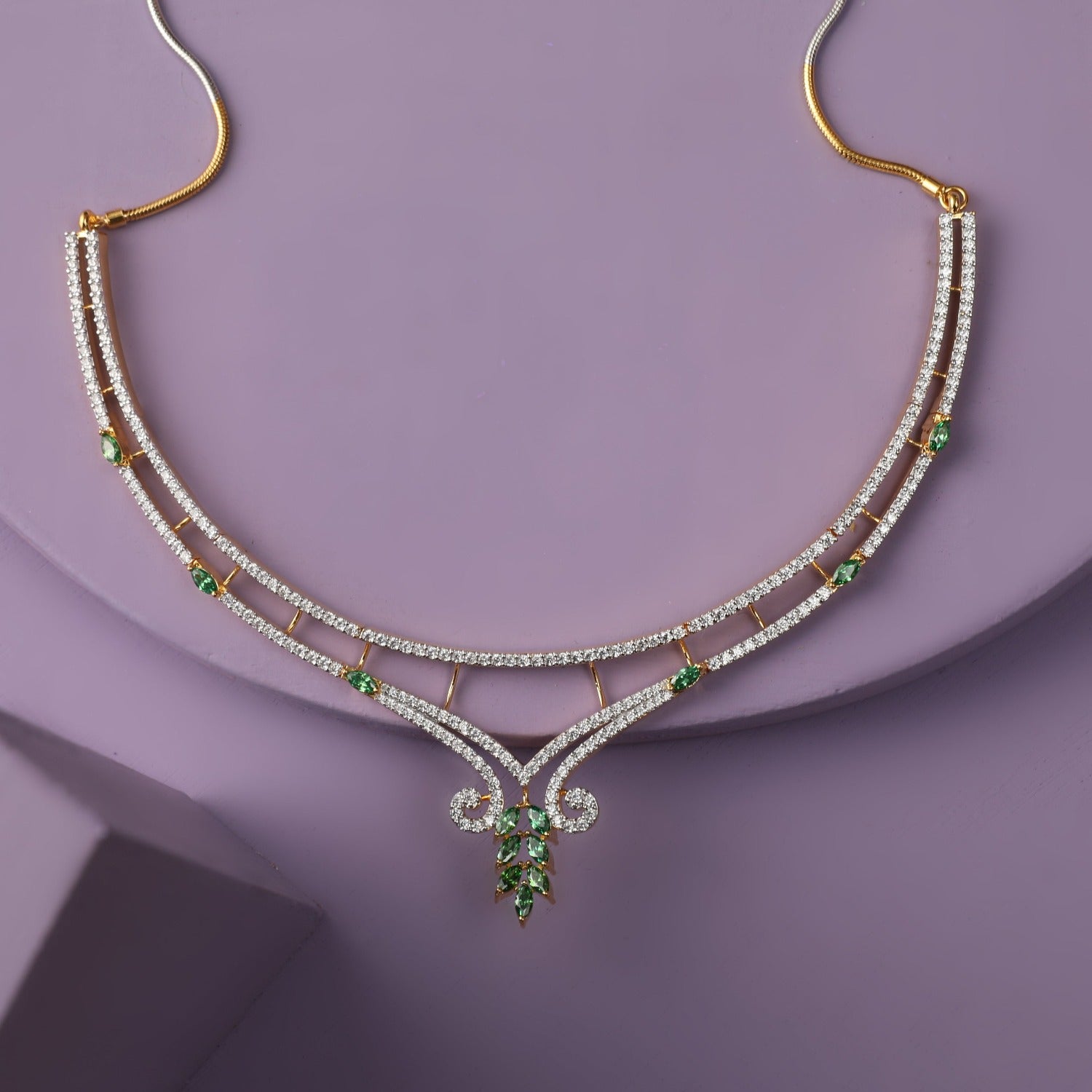 Necklaces Classic CZ Silver Necklace