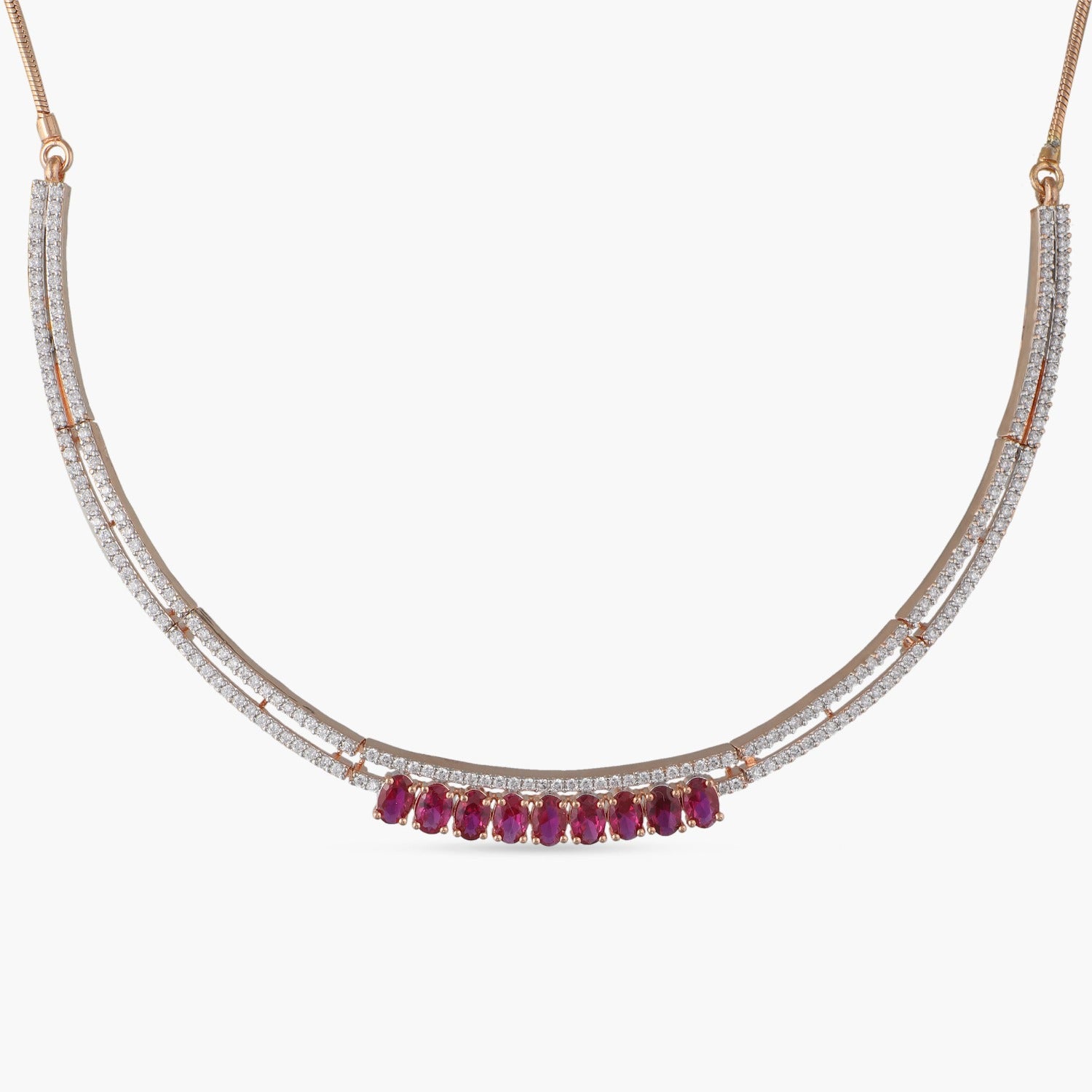 Necklaces Dainty CZ Silver Necklace