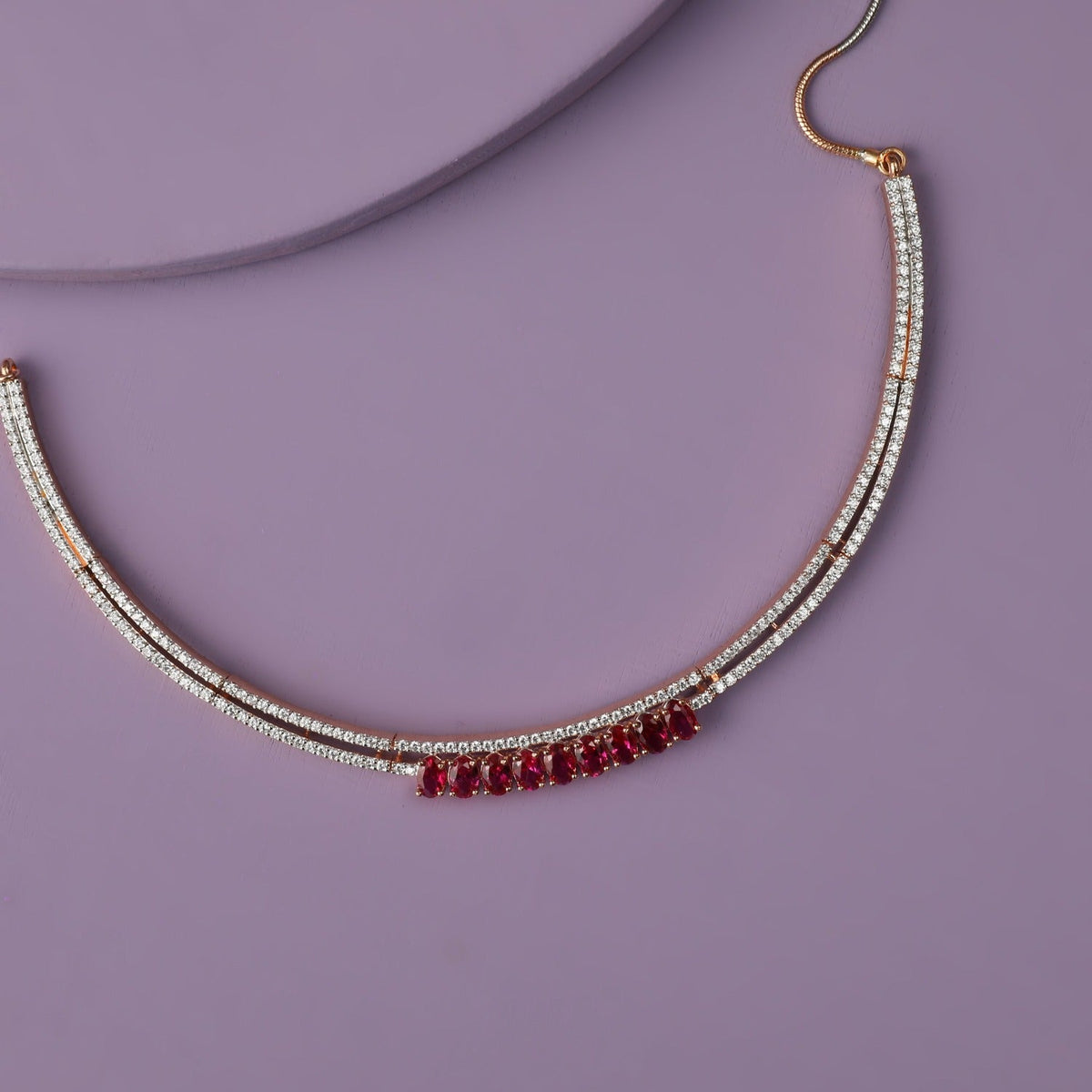 Necklaces Dainty CZ Silver Necklace