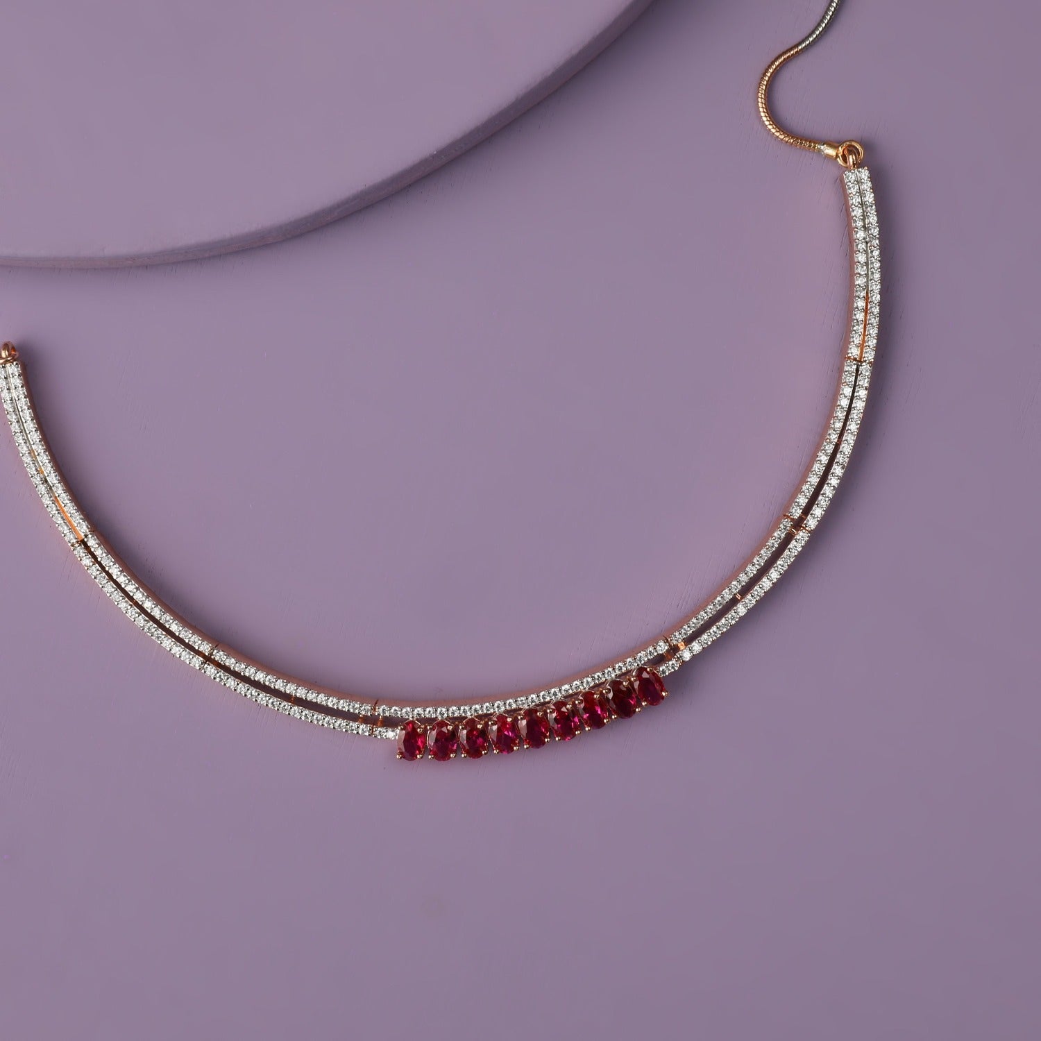 Necklaces Dainty CZ Silver Necklace