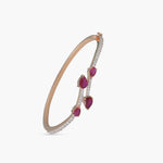 Bracelet Leafy Charm CZ Silver Bracelet
