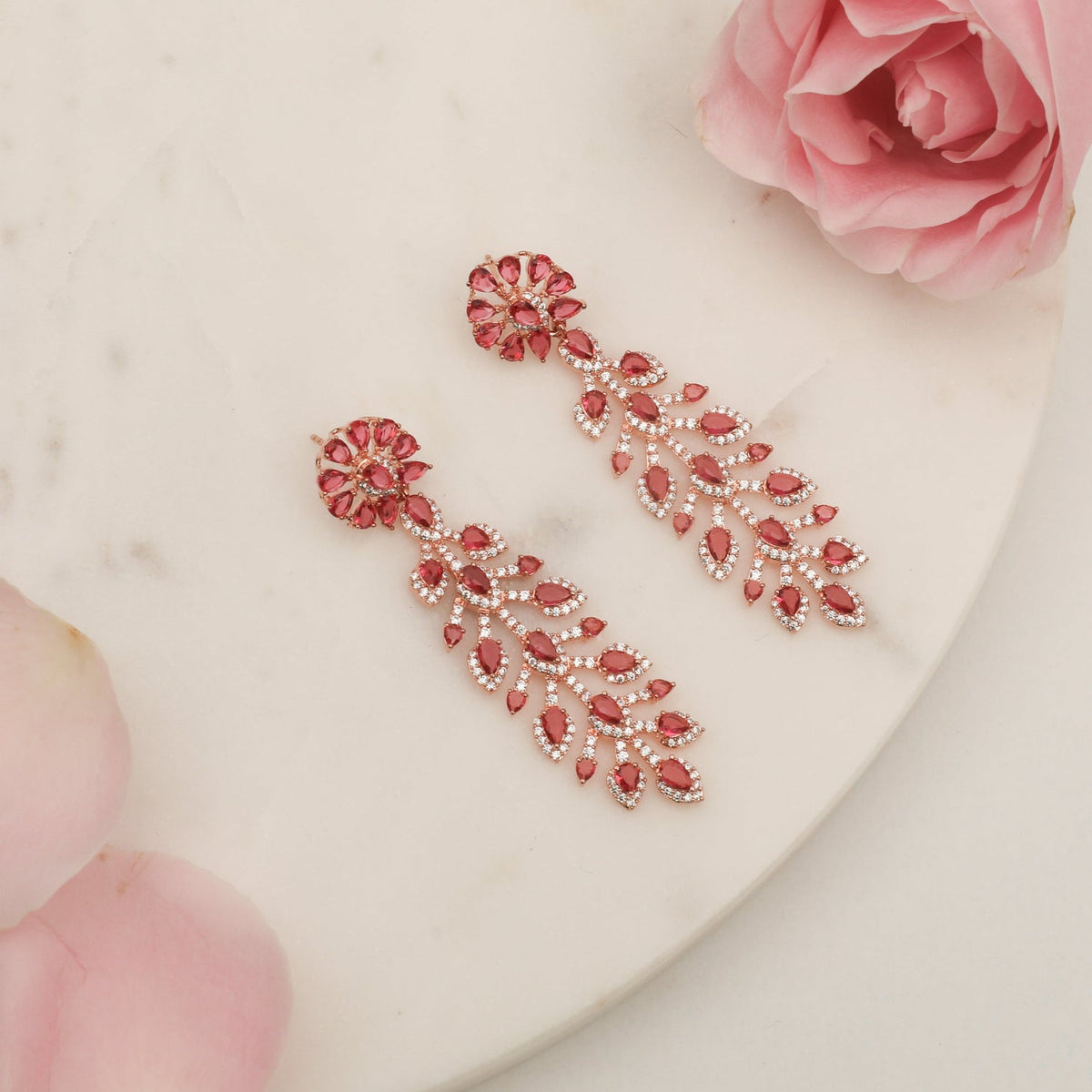 Earrings Amethyst Shine CZ Drop Silver Earrings