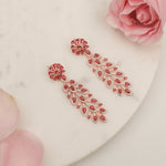Earrings Amethyst Shine CZ Drop Silver Earrings