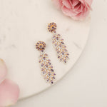 Earrings Amethyst Shine CZ Drop Silver Earrings