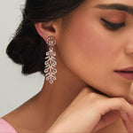 Earrings Amethyst Shine CZ Drop Silver Earrings