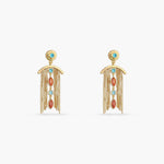 Earrings Fringe Cambre Gold Plated Silver Drop Earrings