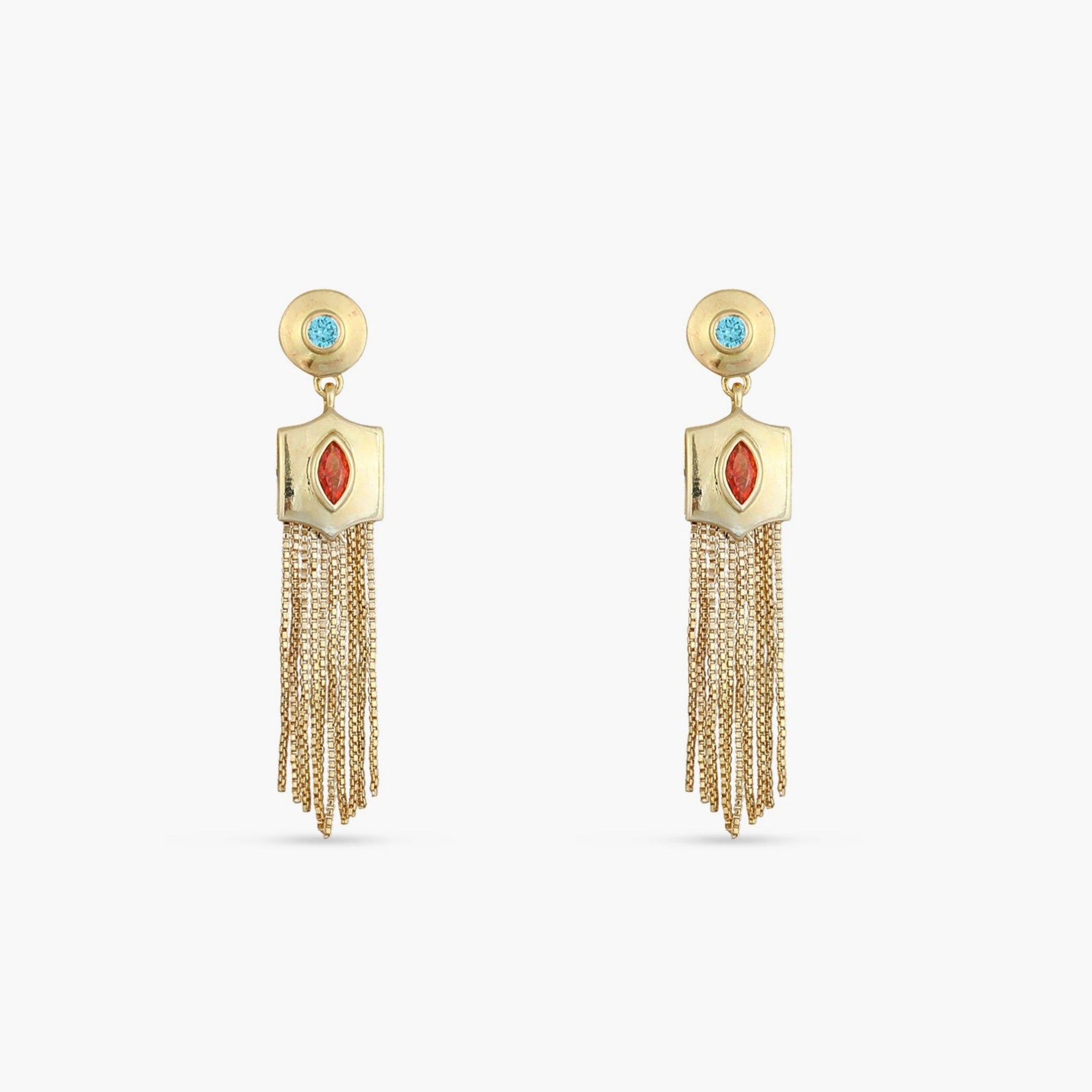 Earrings Fringe Ellena Gold Plated Drop Earrings