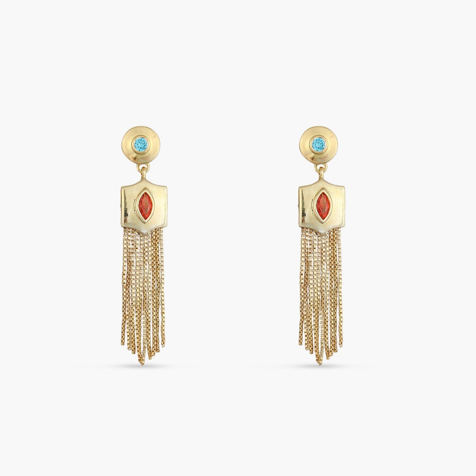 Fringe Ellena Gold Plated Drop Earrings