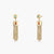 Fringe Ellena Gold Plated Drop Earrings