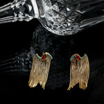 Earrings Fringe Aurelia Gold Plated Silver Earrings