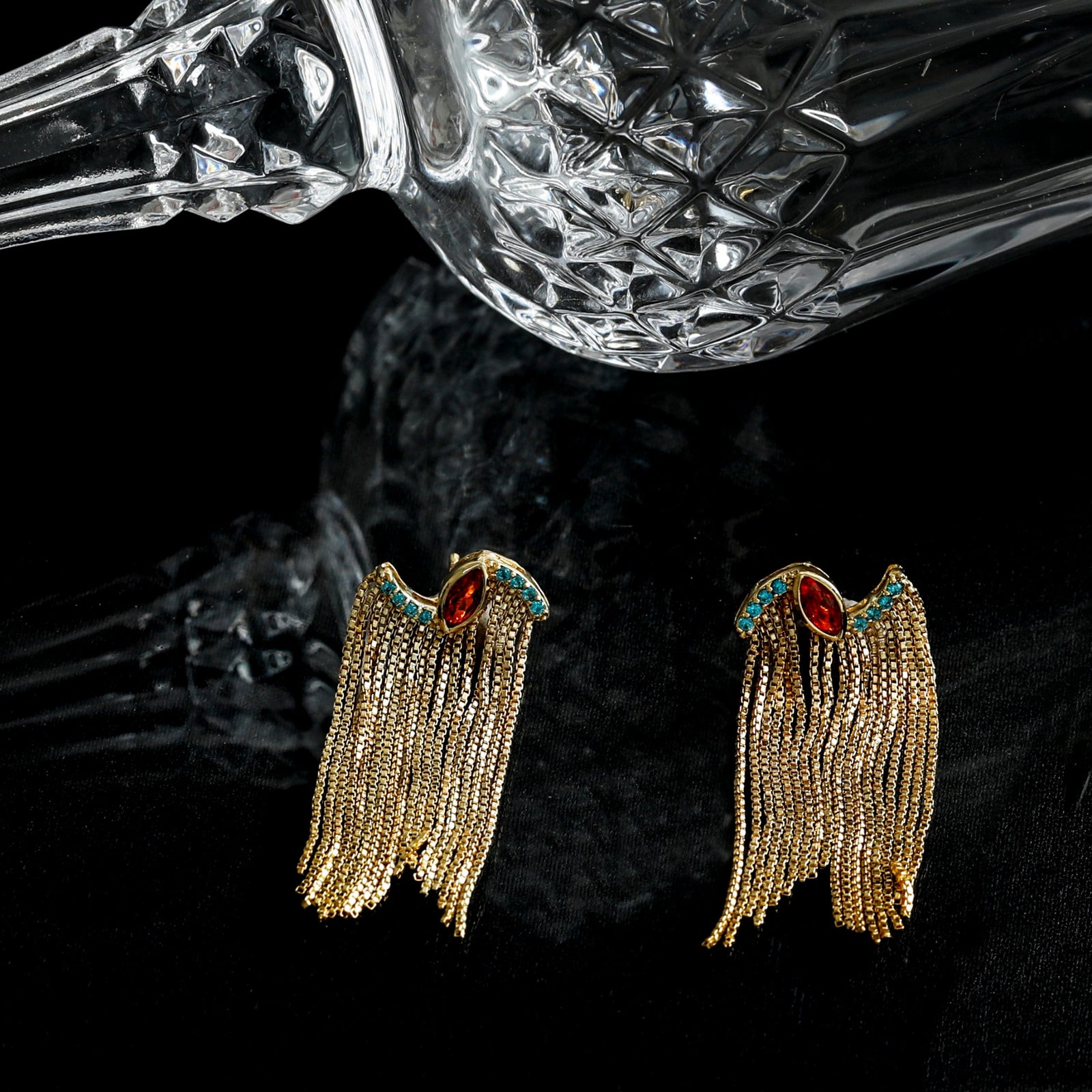 Fringe Aurelia Gold Plated Silver Earrings