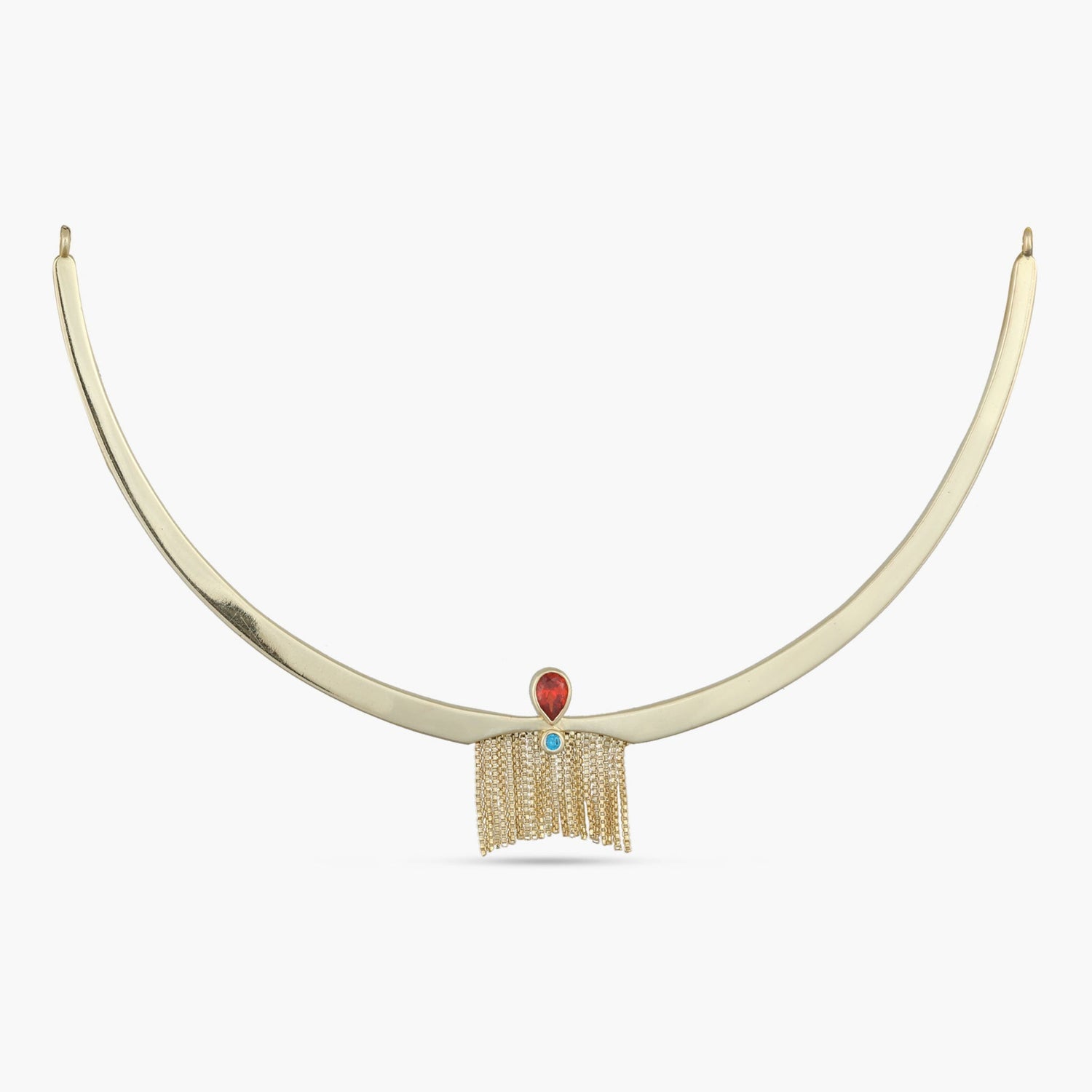 Necklace Fringe Fiesta Gold Plated Silver Hasli Necklace