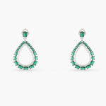 Earrings Emeraude Luxe Silver Dangle Earrings
