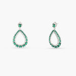 Earrings Emeraude Luxe Silver Dangle Earrings