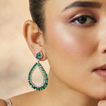 Earrings Emeraude Luxe Silver Dangle Earrings