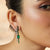 Emeraude Contemporary Drape Silver Earrings