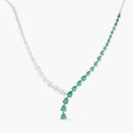 Necklace Emeraude Captivating Silver Necklace