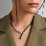 Necklace Emeraude Captivating Silver Necklace