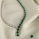 Necklace Emeraude Captivating Silver Necklace