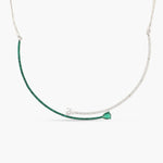 Necklace Emeraude Ravishing Silver Cuff Necklace