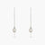 Aurora Pearl Silver Threader Earrings