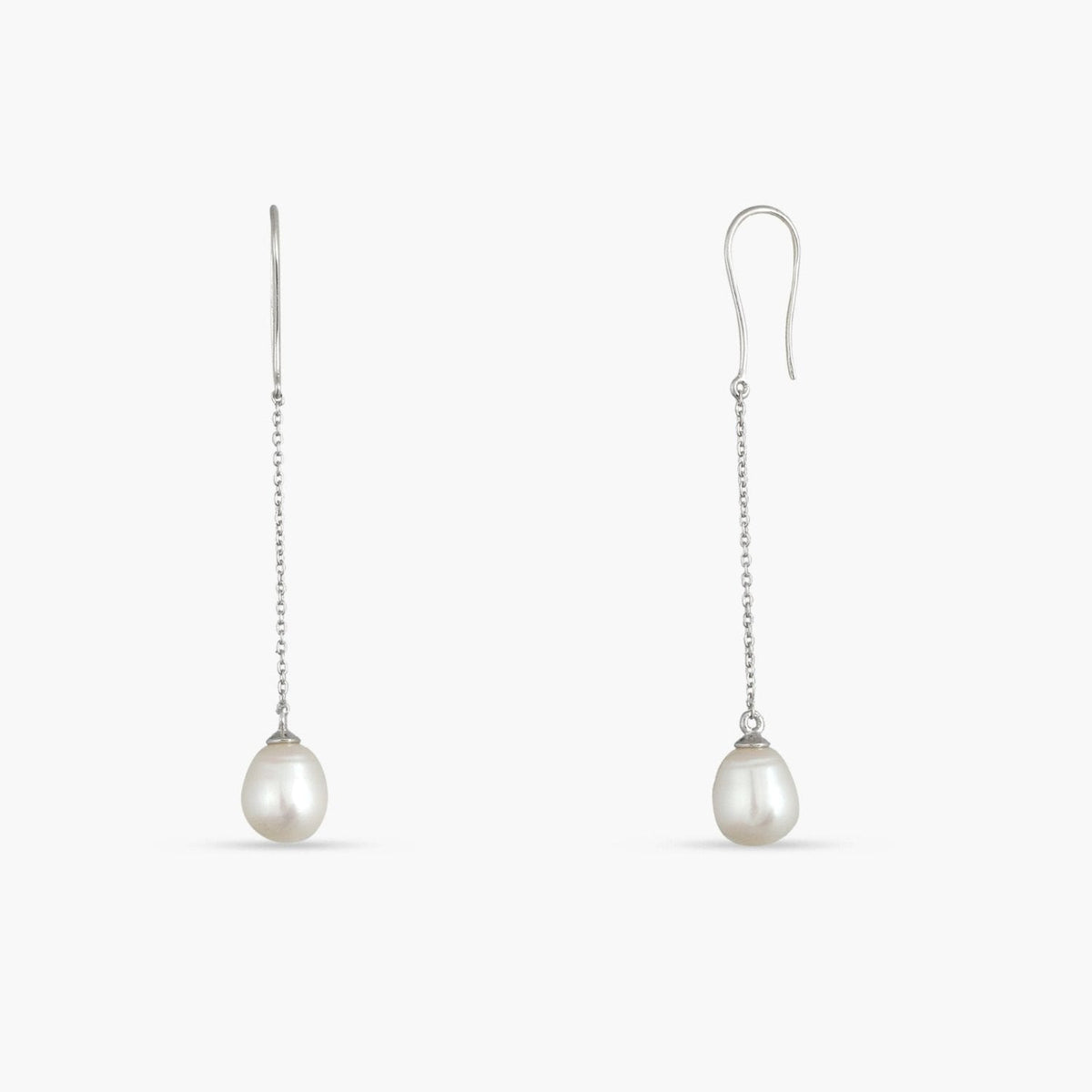 Earrings Solitaire Pearl Drop Earrings