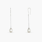 Earrings Solitaire Pearl Drop Earrings