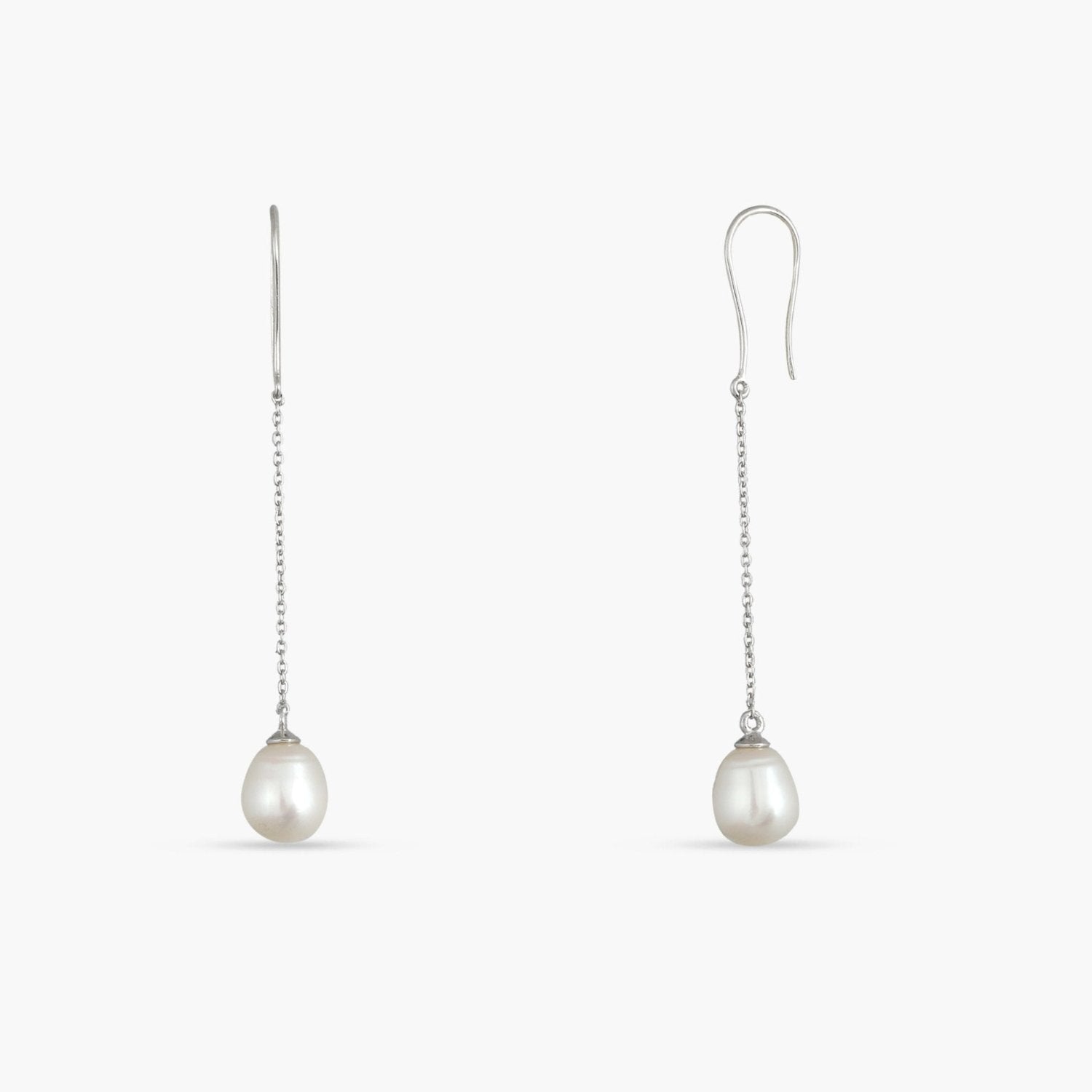 Earrings Solitaire Pearl Drop Earrings