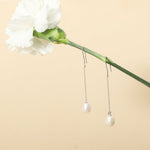 Earrings Solitaire Pearl Drop Earrings