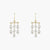 Luna Gold Plated Silver Drop Earrings