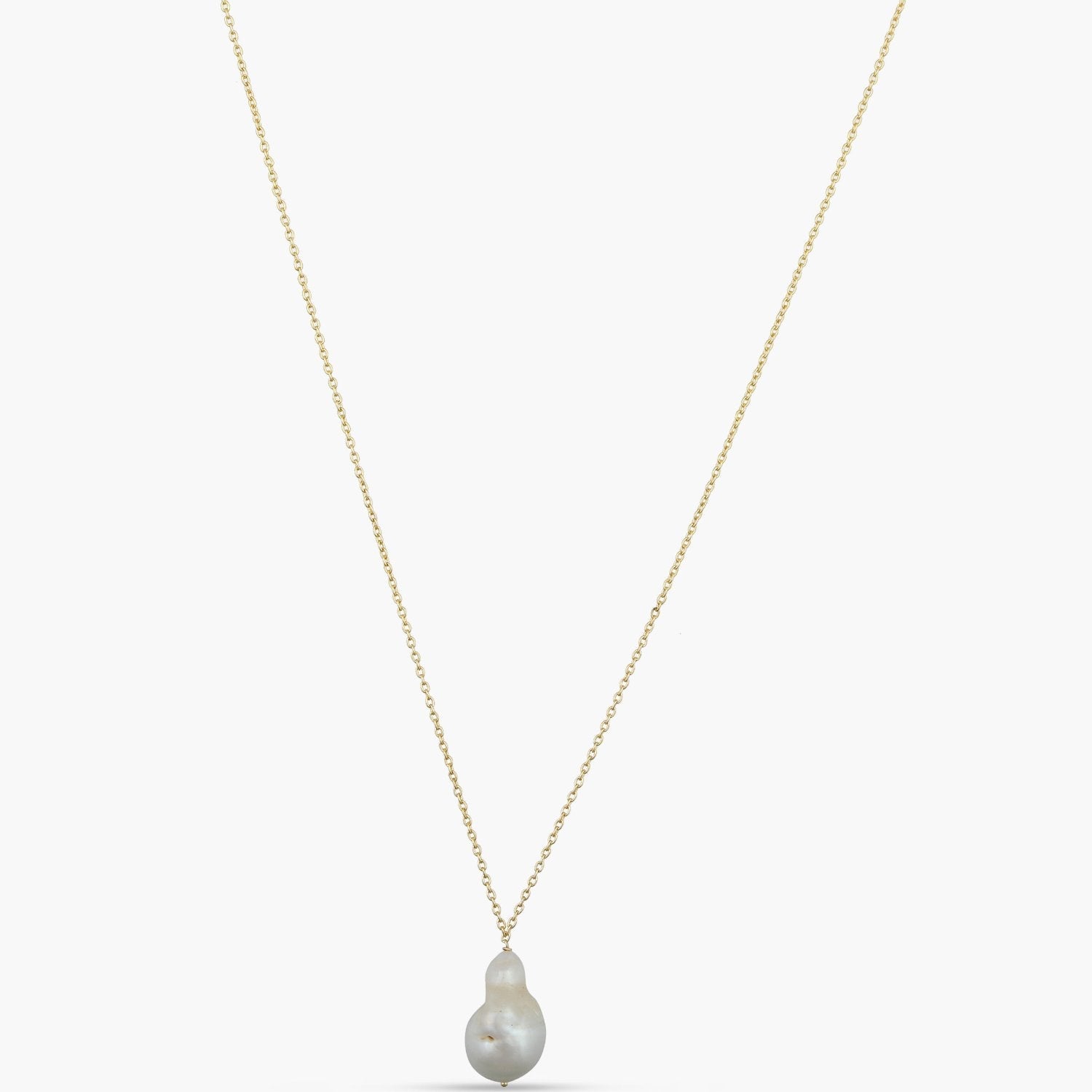Necklace Opal Pearl Gold Plated Silver Pendant Necklace