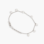 Bracelet Evelyn Pearl Chain Silver Bracelet