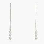 Earrings Cascade Silver Threader Earrings