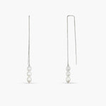 Earrings Cascade Silver Threader Earrings