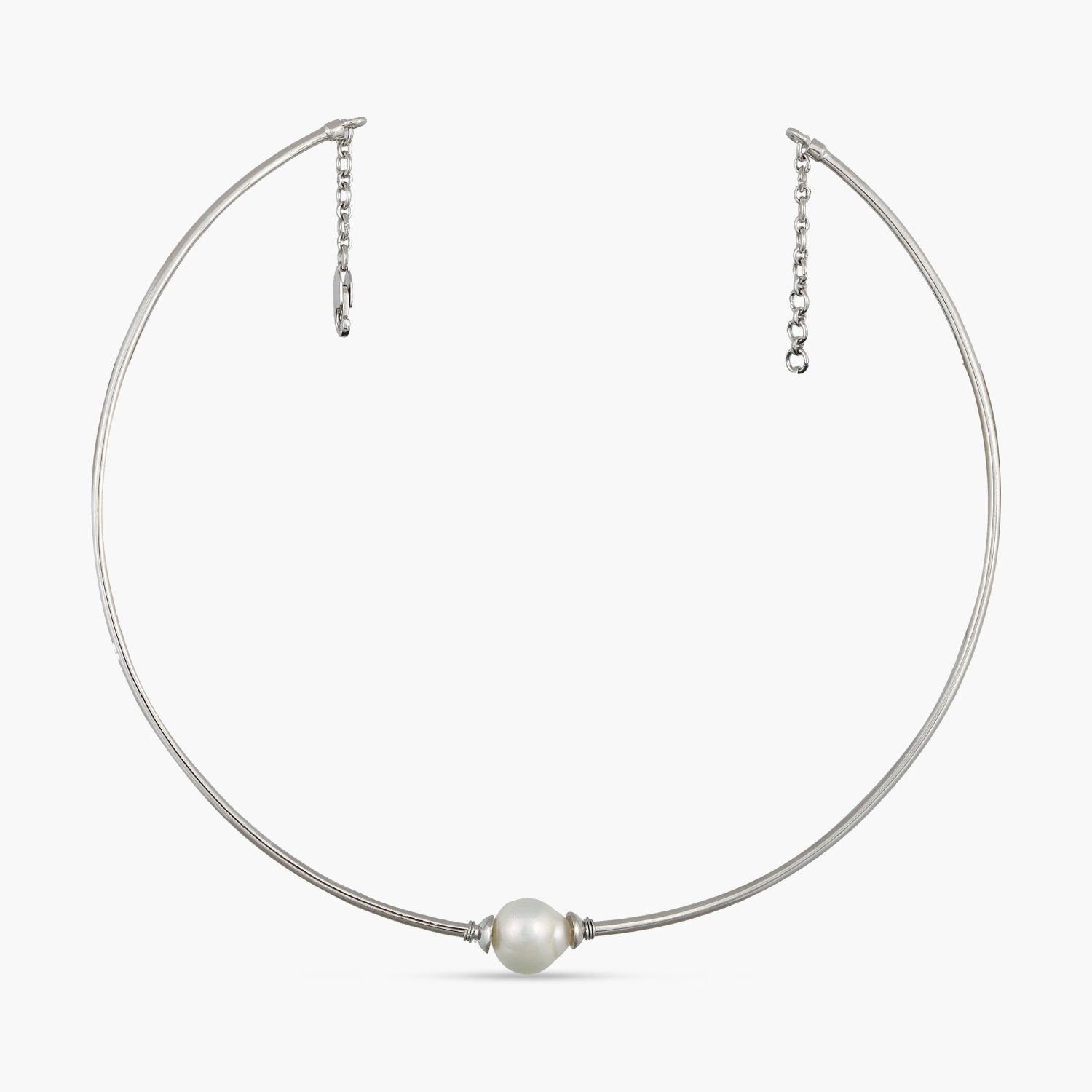 Seraphina Pearl Hasli Silver Necklace